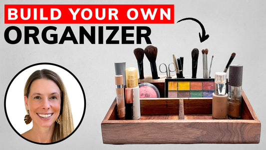 How To Transform Walnut into a Makeup & Brush Organizer!