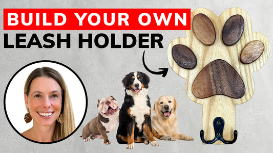 DIY: Super Easy & Beautiful Dog Paw Leash Holder