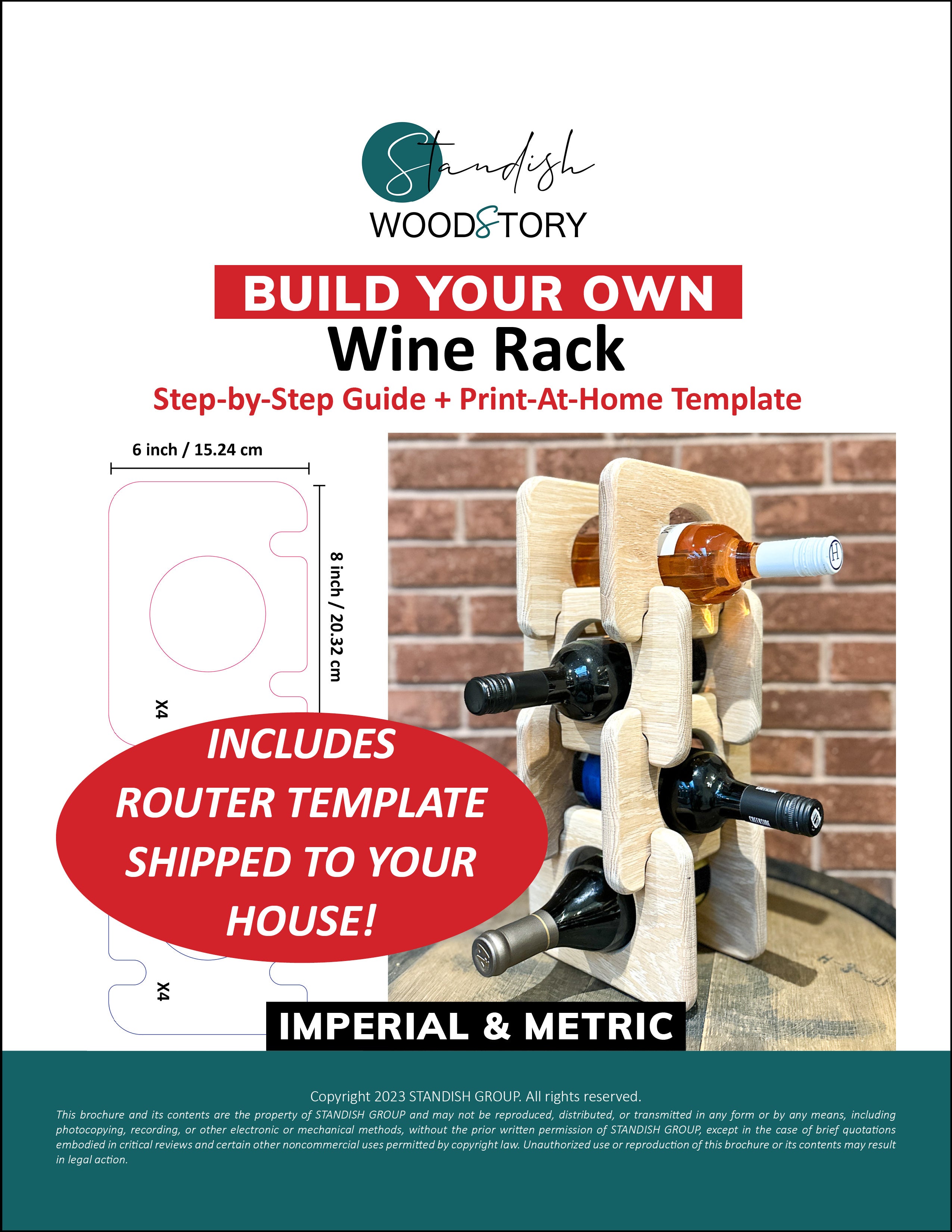 Wine Rack Router Template + Digital PDF Tutorial – Standish WoodStory