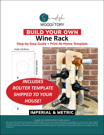 Wine Display Router Template + Digital PDF Tutorial