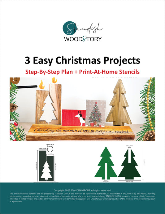 3 Easy Christmas Projects (3D Christmas Tree, Tree Candle Holder, Card Holder)