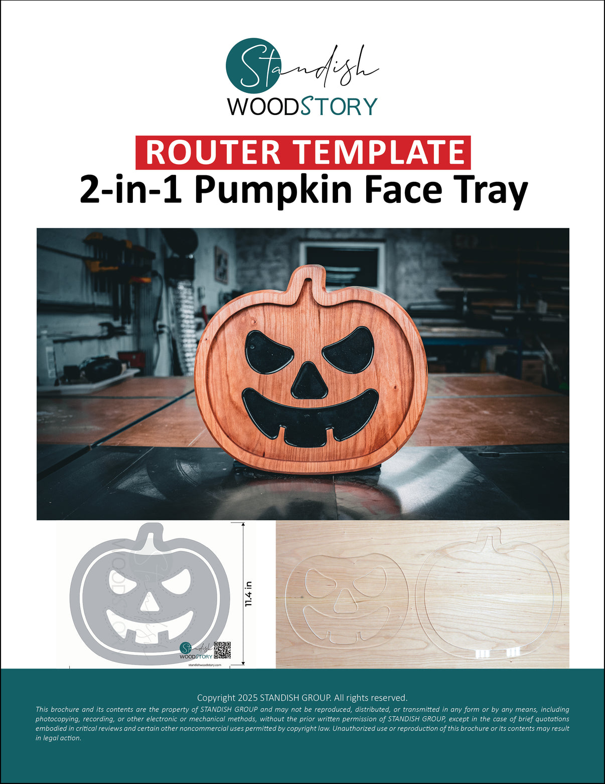 2-In-1 Pumpkin Jack-O-Lantern Face Halloween Router Template – Standish ...