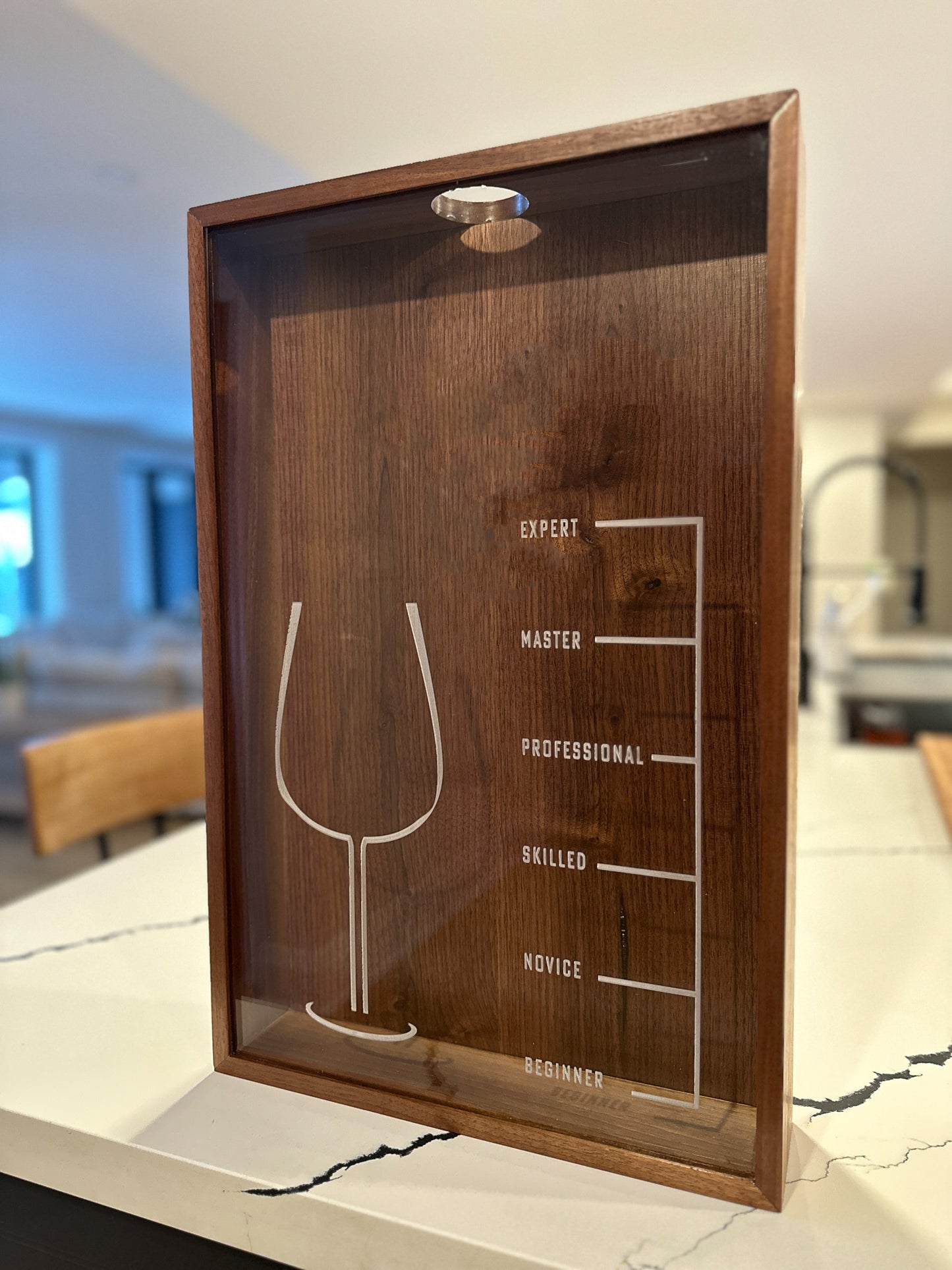 Engraved Acrylic Front Panel For Wine Cork Box *Box NOT included