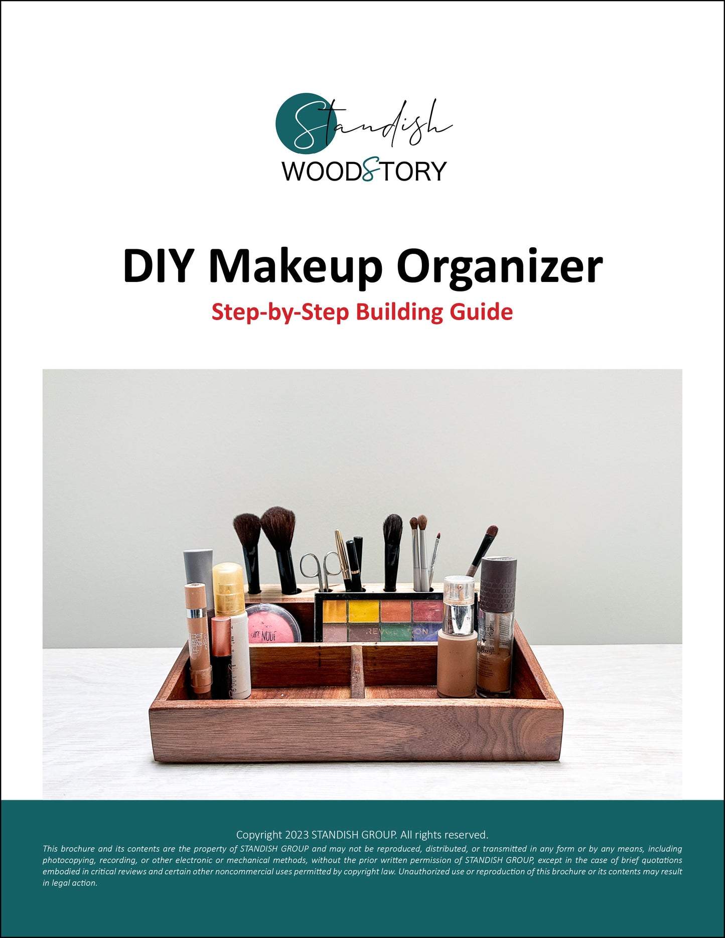 Makeup & Brush Organizer - DIY DIGITAL PLANS