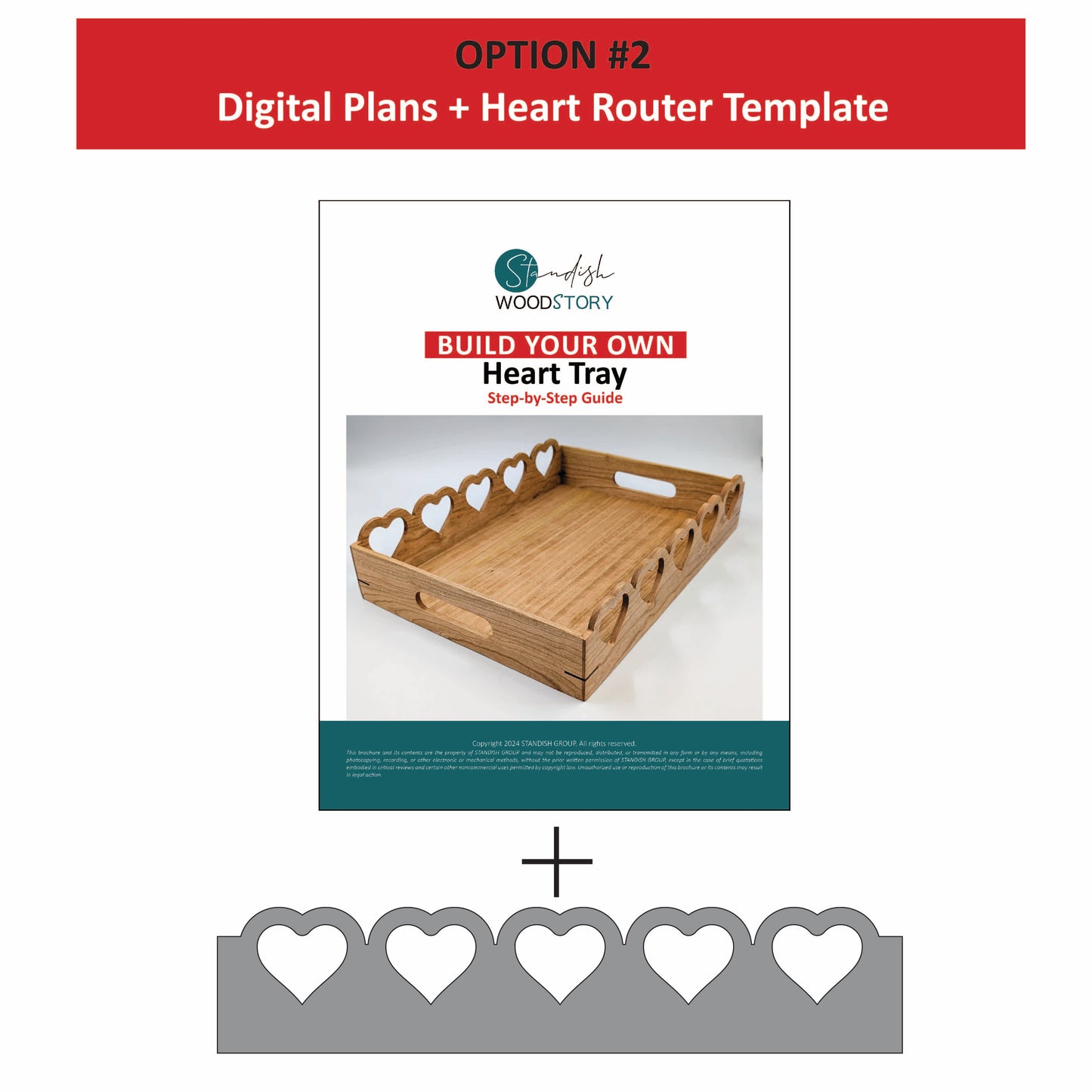 Heart Router Template for Tray Making