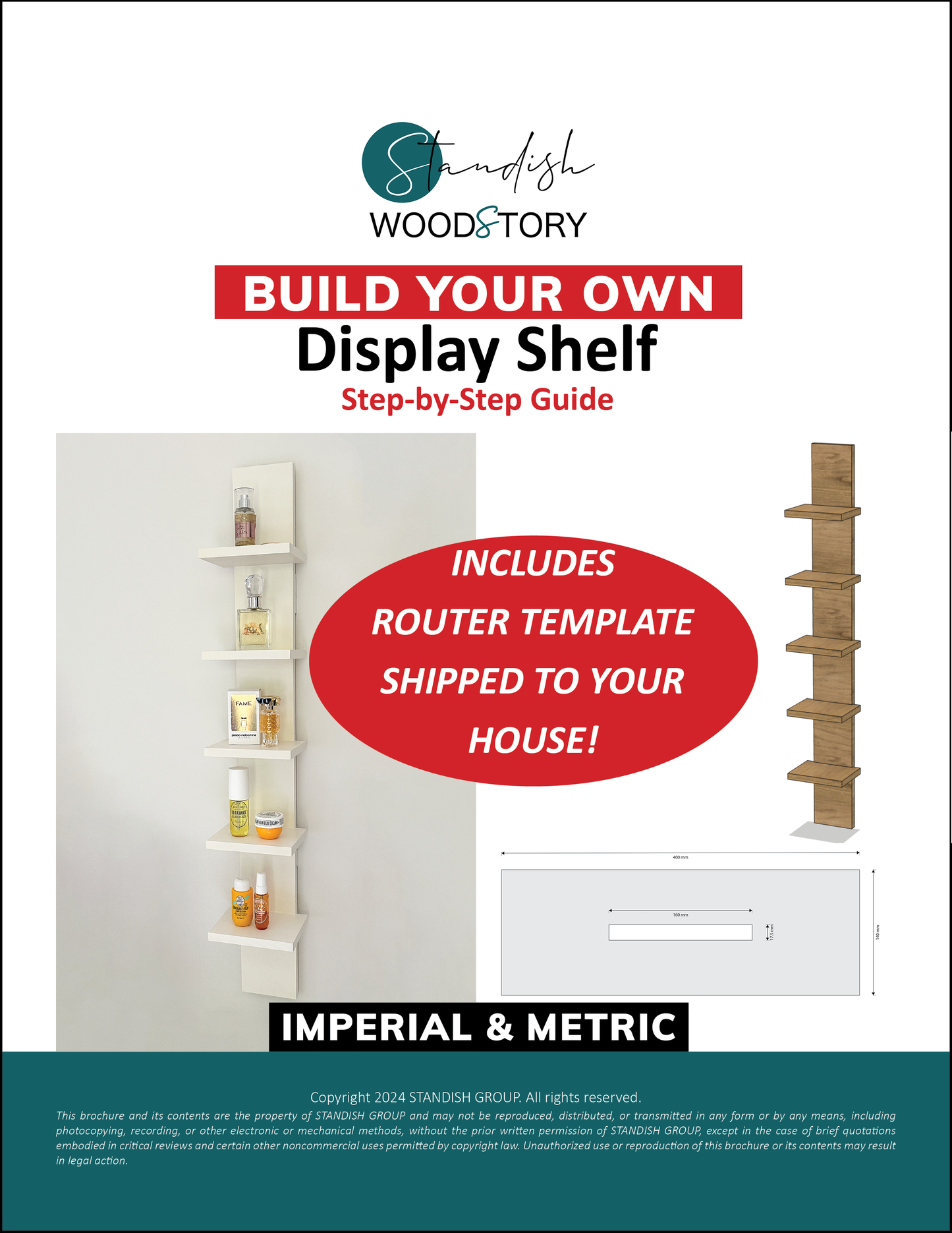 Display Shelf Router Template + Digital PDF Tutorial