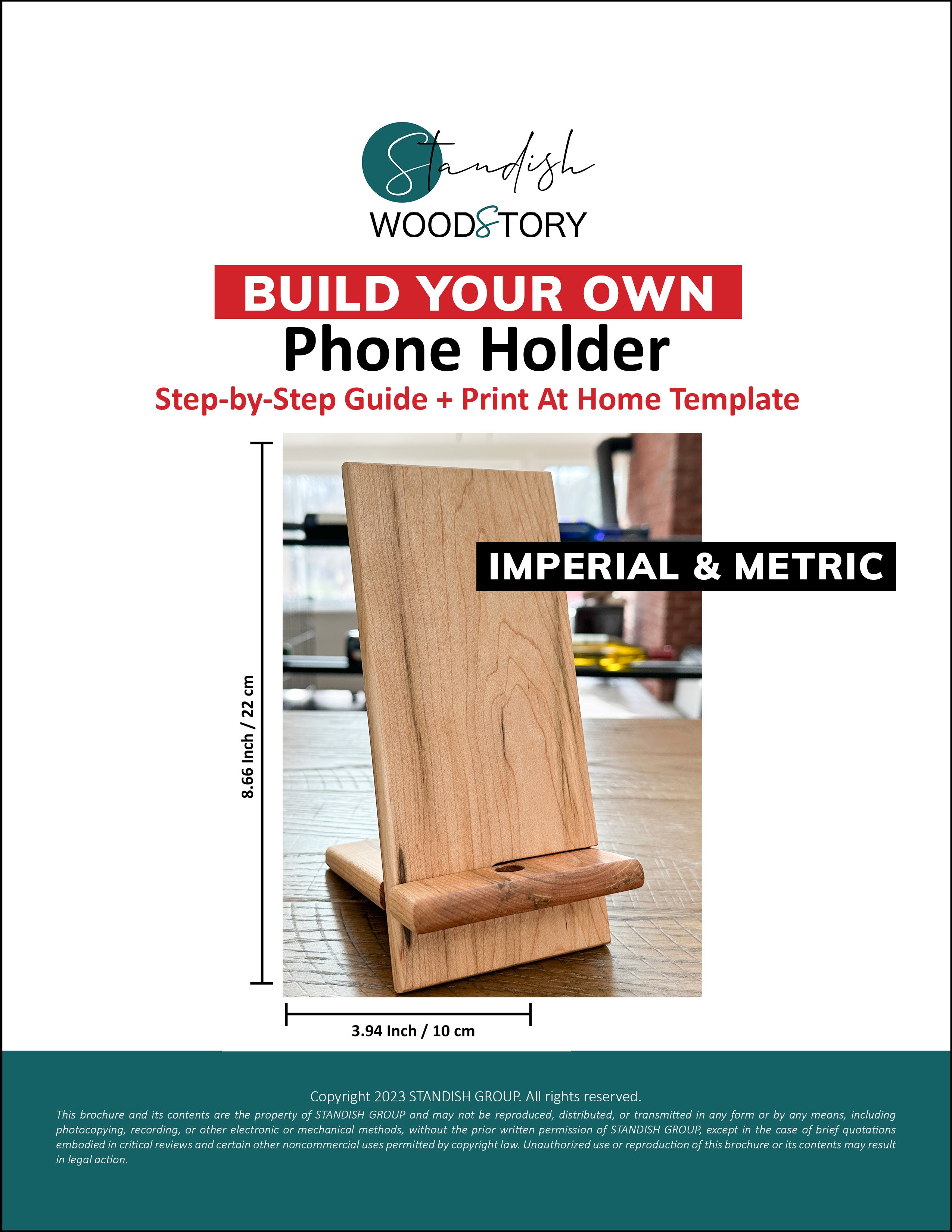Phone Holder DIY DIGITAL PLANS – Standish WoodStory