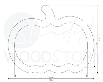 Acrylic Template - Pumpkin Shape