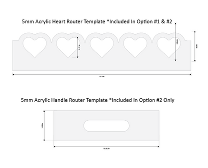 Heart Router Template for Tray Making