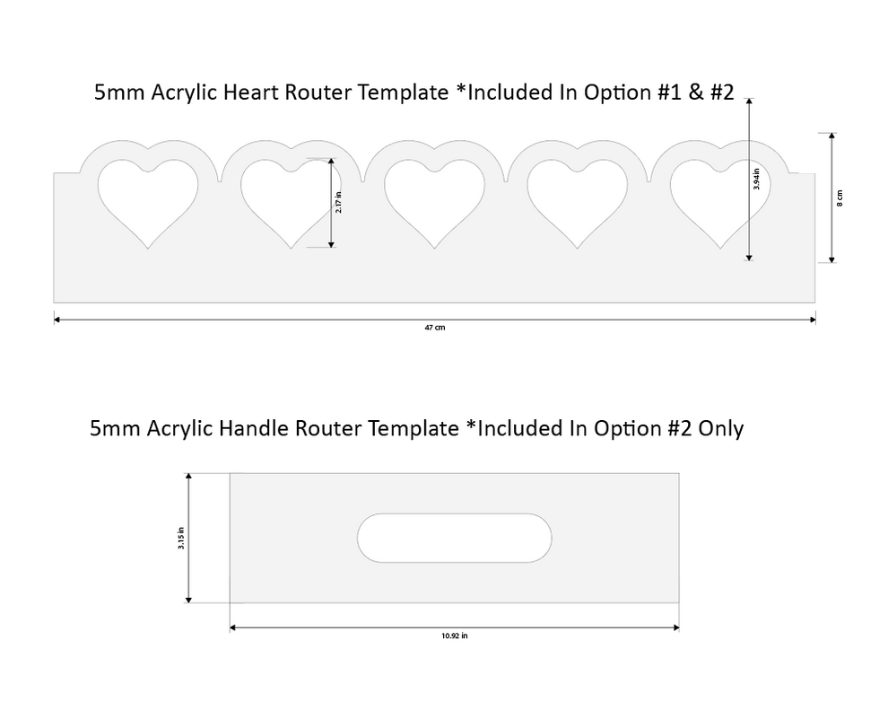 Heart Router Template for Tray Making – Standish WoodStory