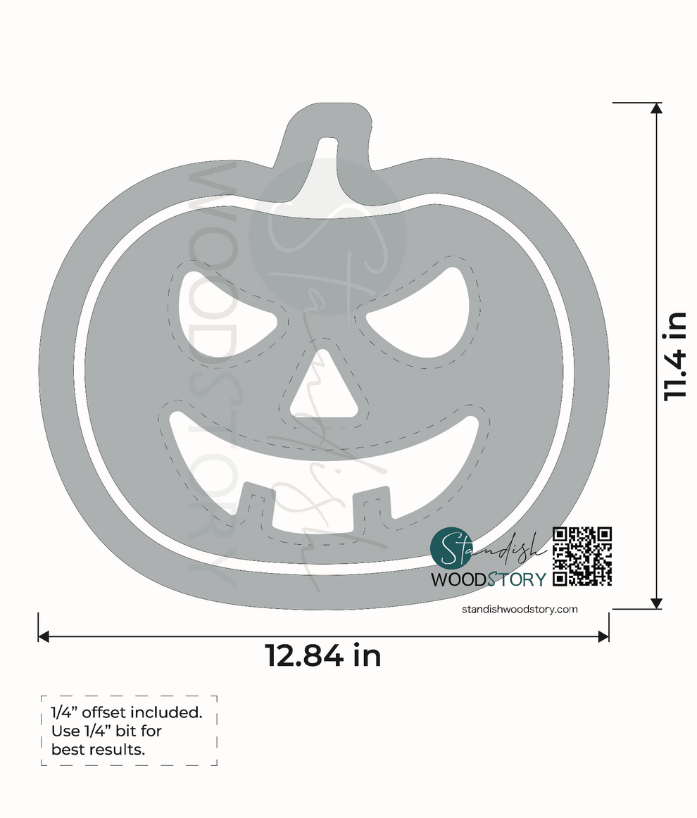 2-In-1 Pumpkin Jack-O-Lantern Face Halloween Router Template – Standish ...